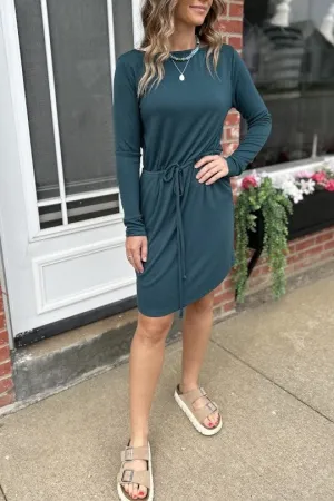 Afternoon Plans Drawstring Dress