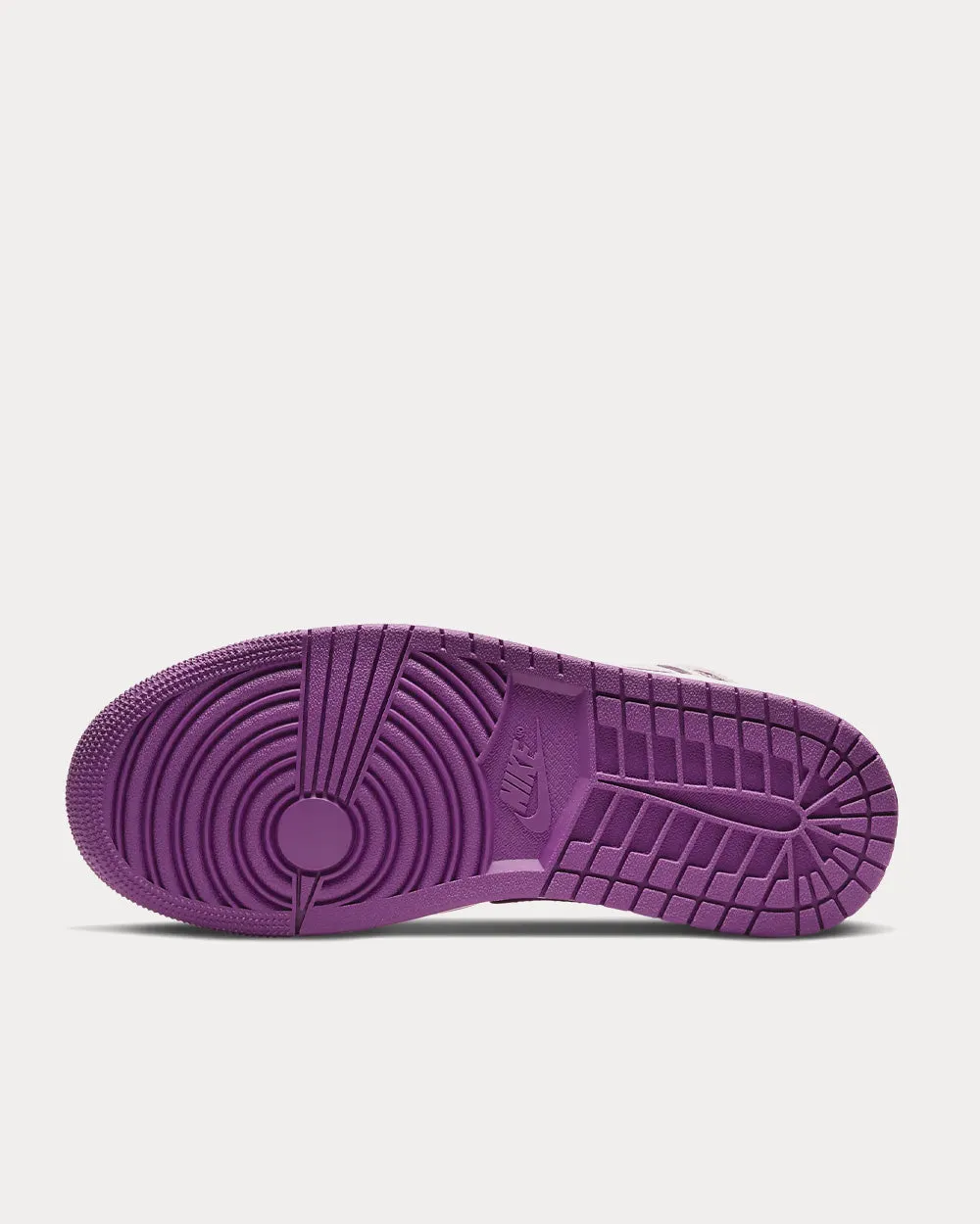 Air Jordan 1 Mid Amethyst Ash / Sail / Red Plum High Top Sneakers