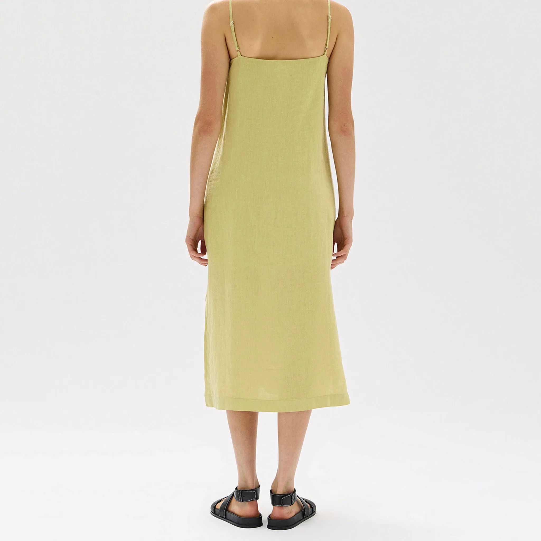 Assembly Label Vallory Linen Slip Dress - Pear