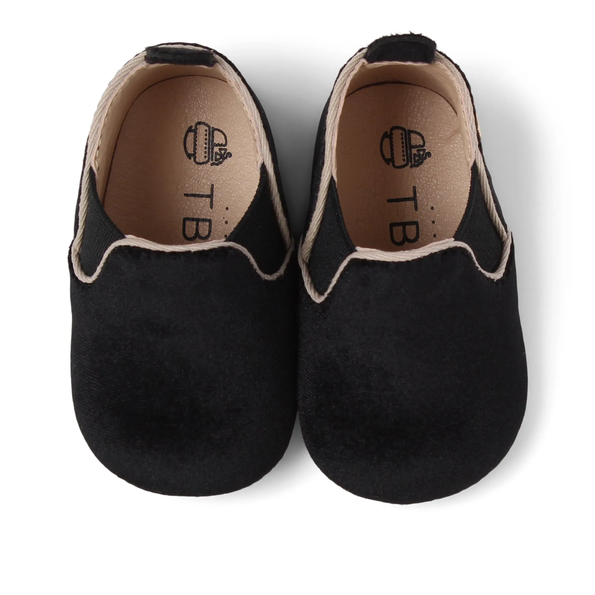 Baby Moccasins | Black Velvet