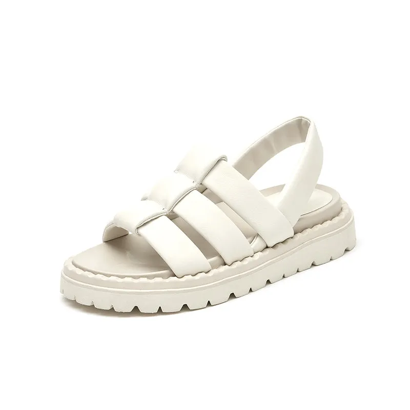 BeauToday Open Toe Chunky Sandals for Women