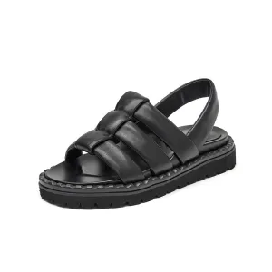 BeauToday Open Toe Chunky Sandals for Women