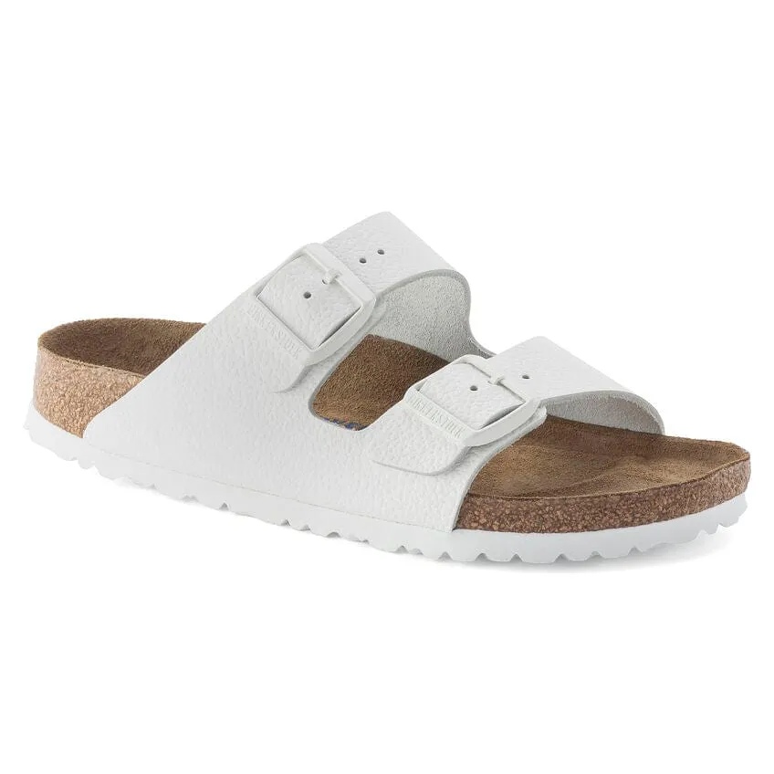 Birkenstock Arizona Sandals (Soft Footbed)- White Leather