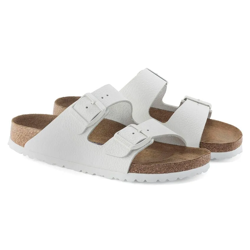 Birkenstock Arizona Sandals (Soft Footbed)- White Leather