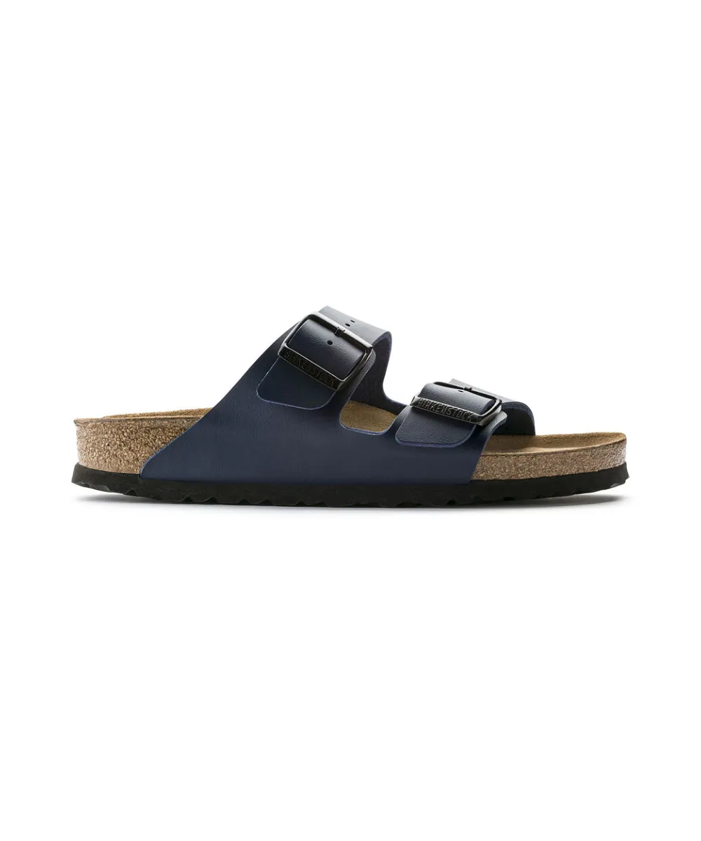 BIRKENSTOCK ARIZONA SOFT BEDDING IN SOIL BLUE