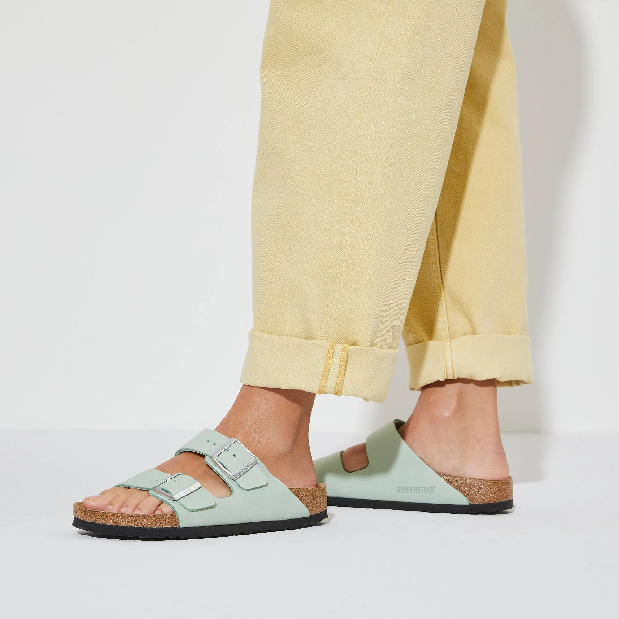 BIRKENSTOCK ARIZONA SOFT BEDDING NARROW FIT IN MINT