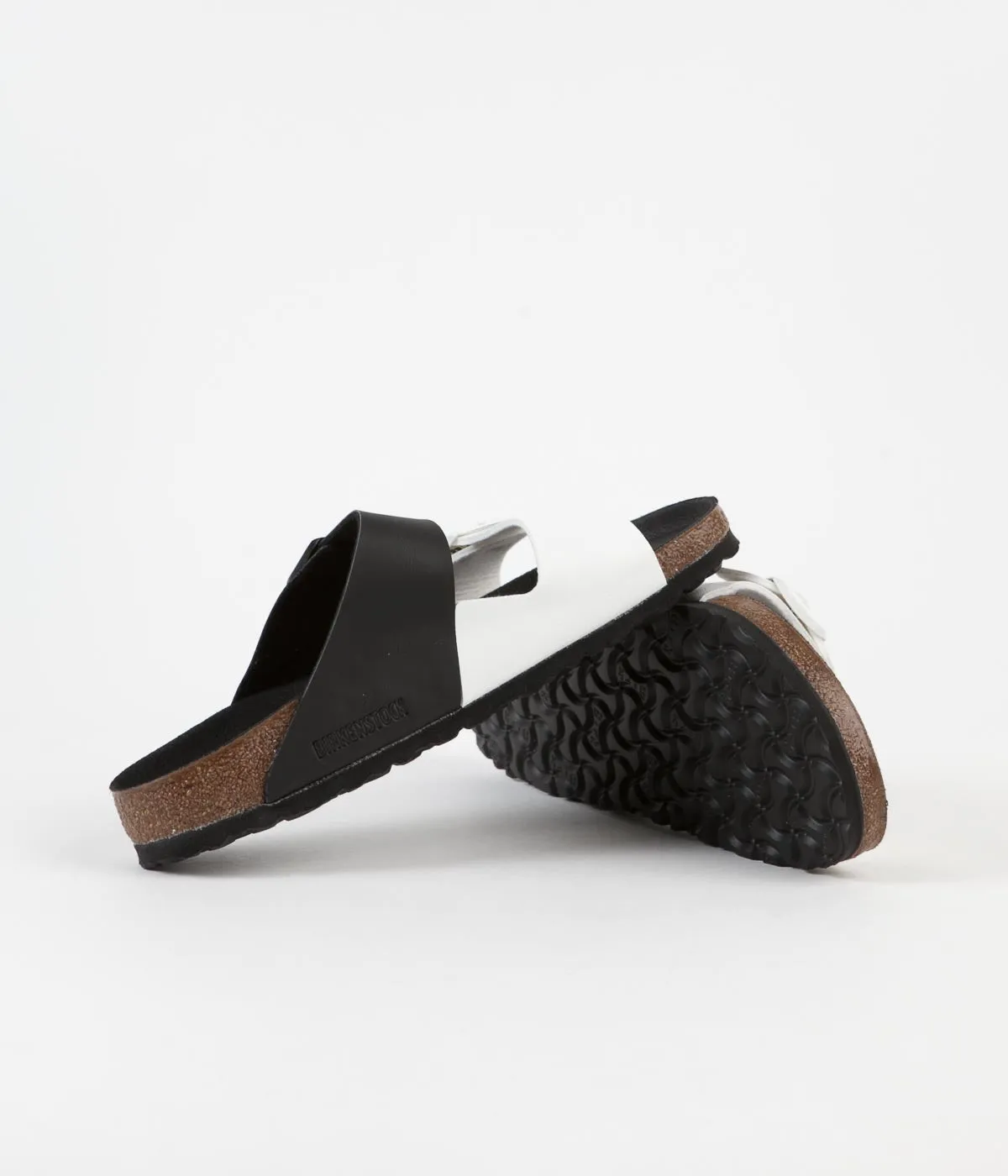 Birkenstock Arizona Split Sandals - Black / White