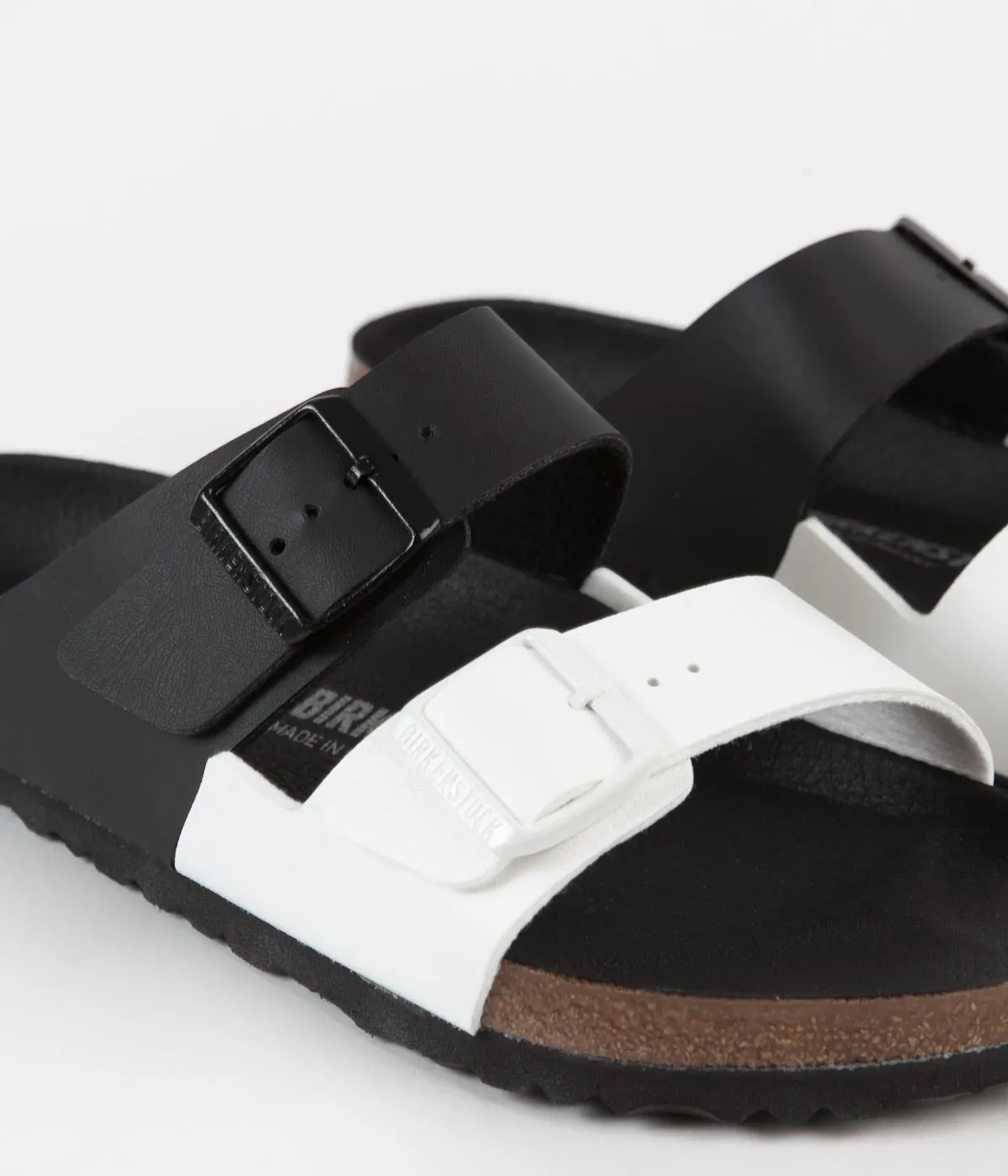 Birkenstock Arizona Split Sandals - Black / White