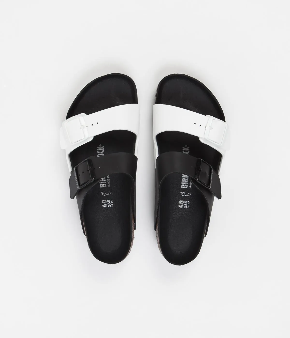 Birkenstock Arizona Split Sandals - Black / White