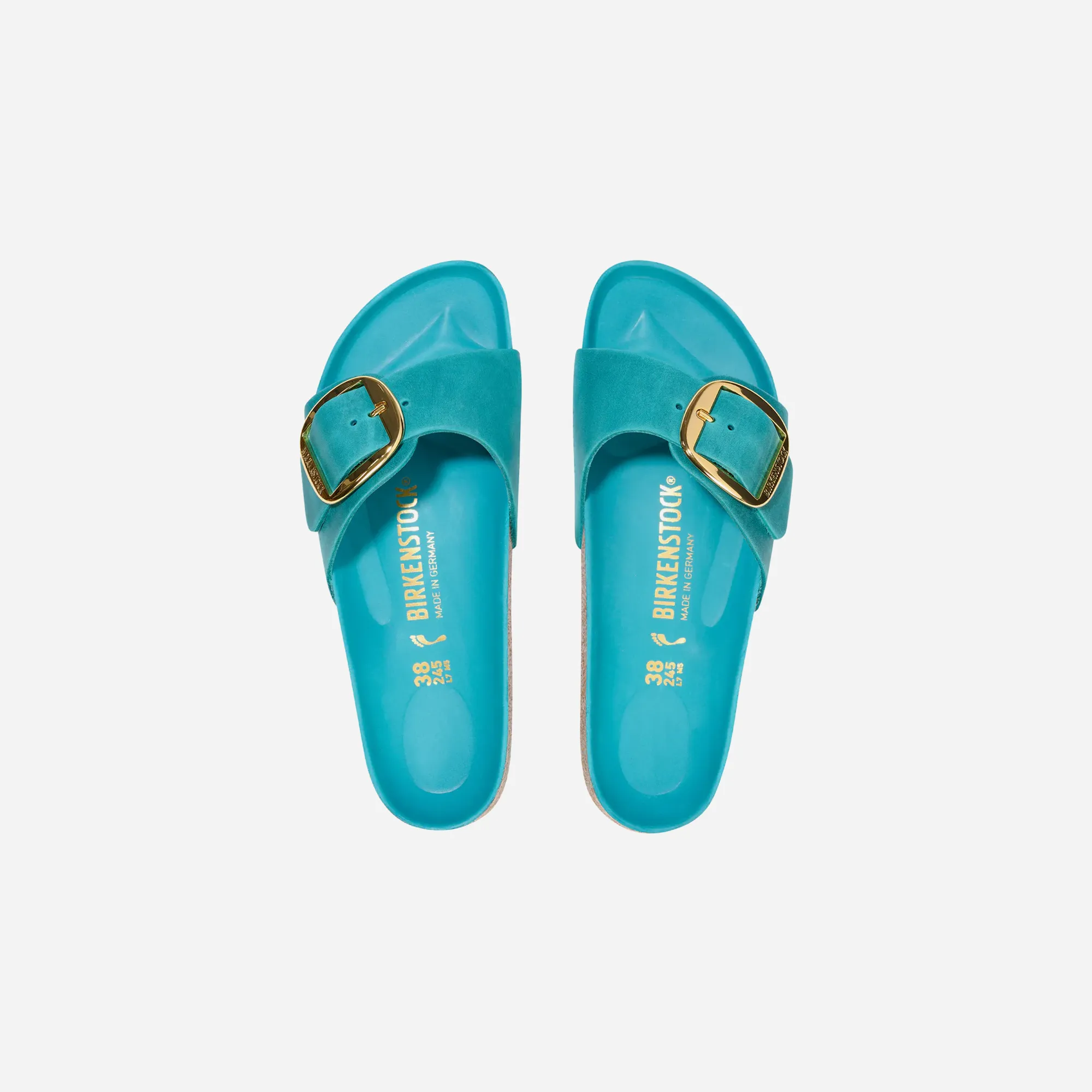 Birkenstock Madrid Big Buckle LEOI Biscay Bay HEX WMNS