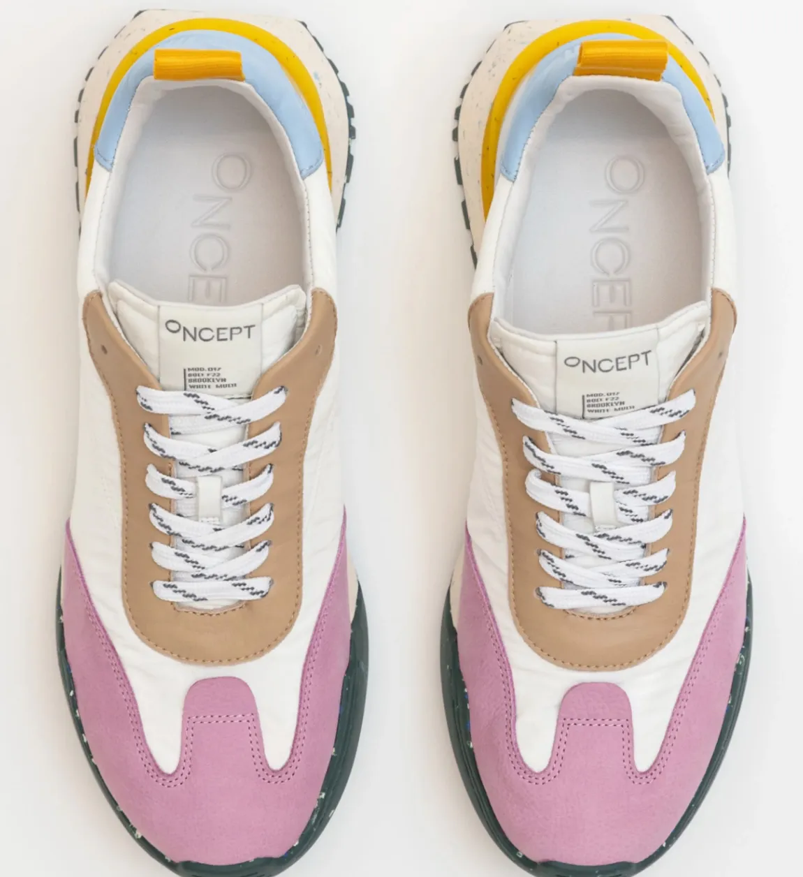 Brooklyn White Multi Sneaker