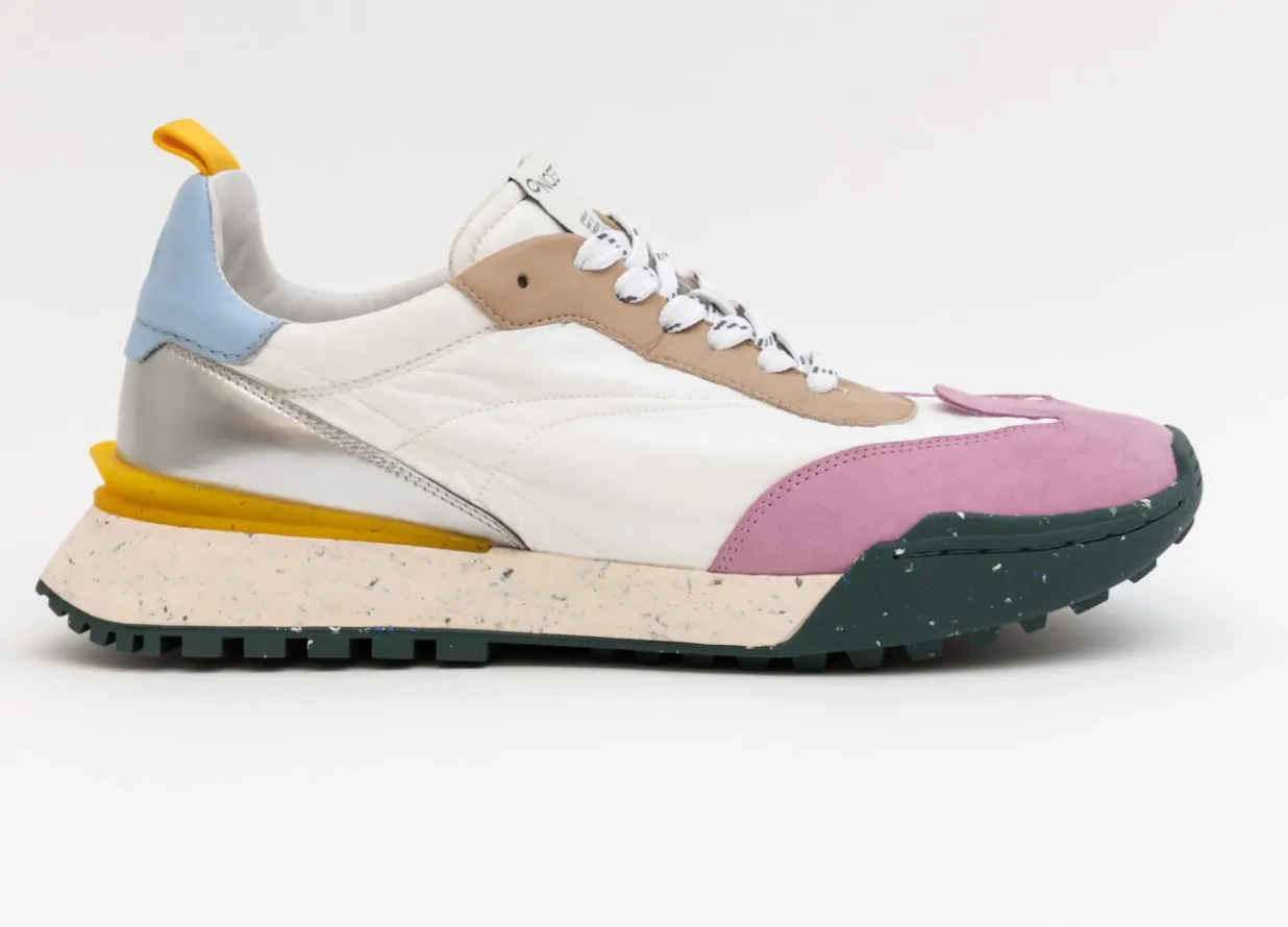 Brooklyn White Multi Sneaker