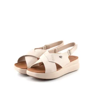camel active Women Victoria Cross-Strap Comfort Sandals -782401-YR01SV-0-WHITE