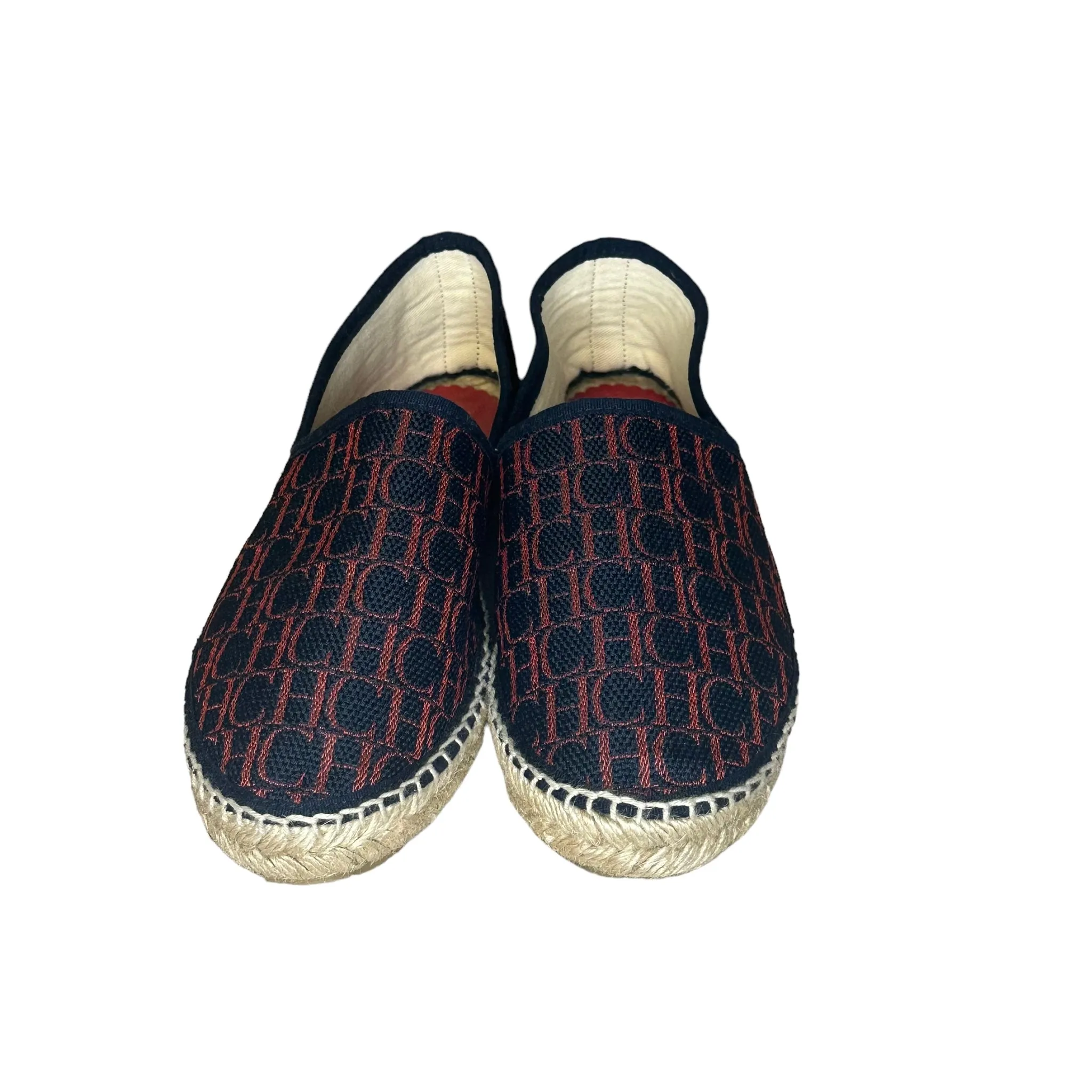 Carolina Herrera Red Logo Espadrille
