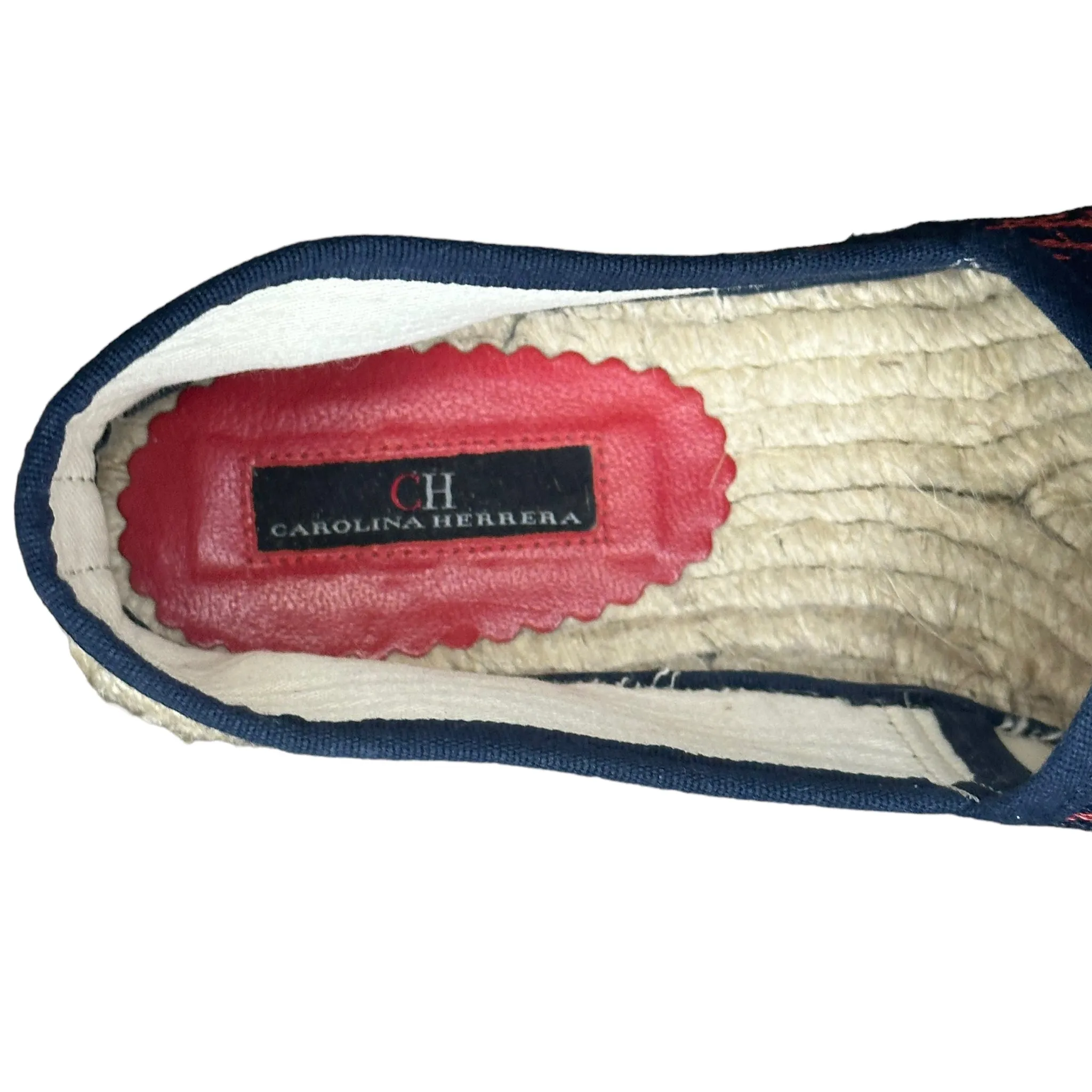Carolina Herrera Red Logo Espadrille
