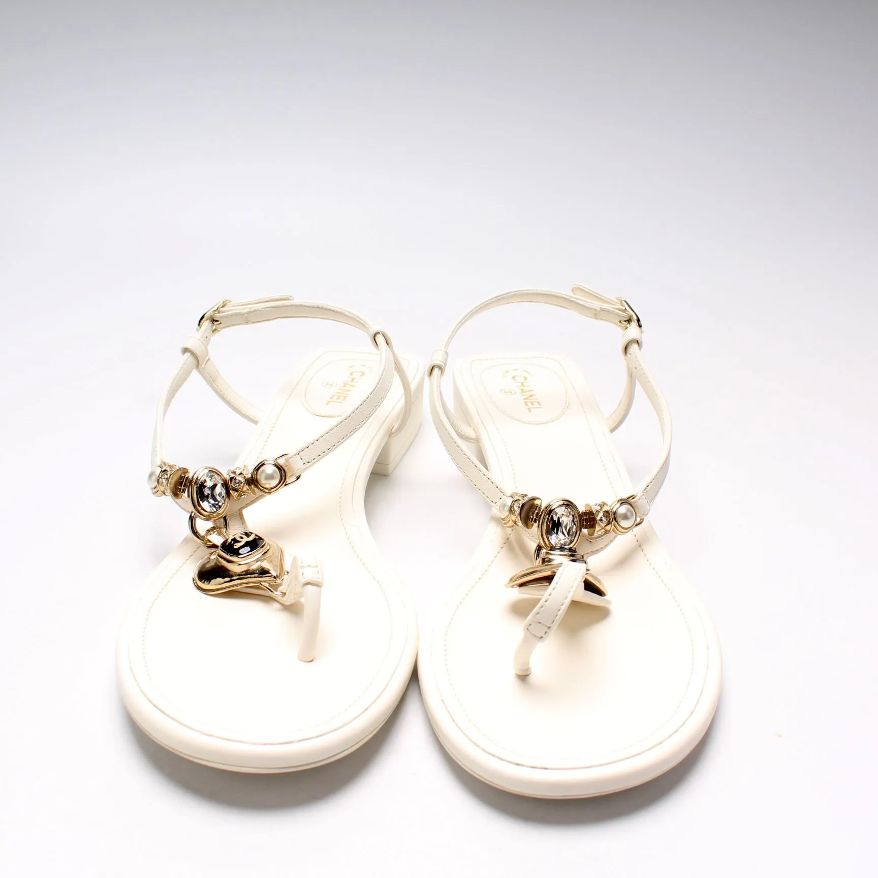CC Heart T-Strap Sandals Size 42