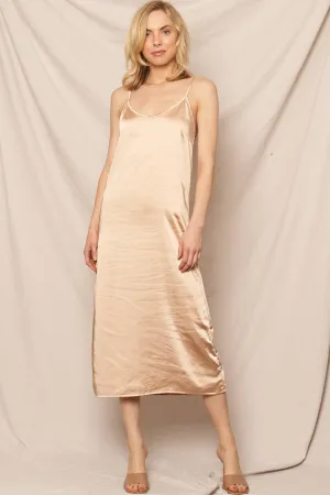 Champagne Sips Slip Dress
