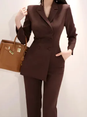 Chic Double-Breasted Jumpsui