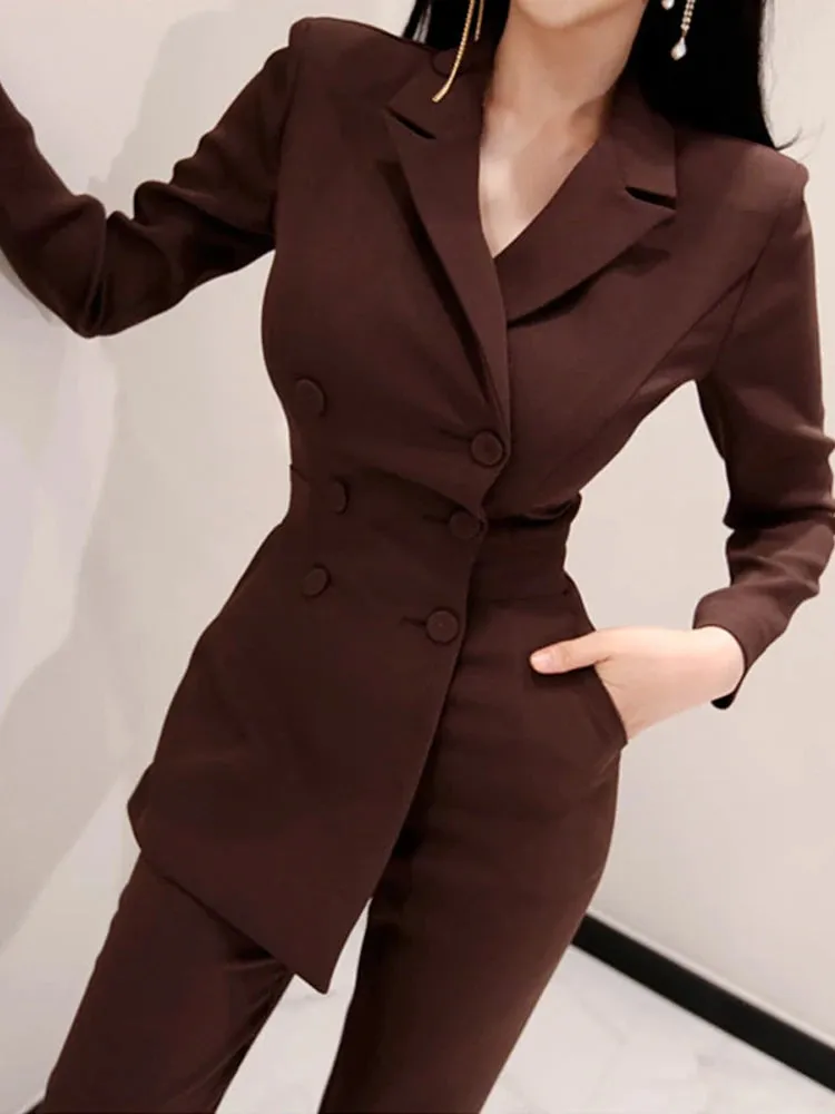 Chic Double-Breasted Jumpsui