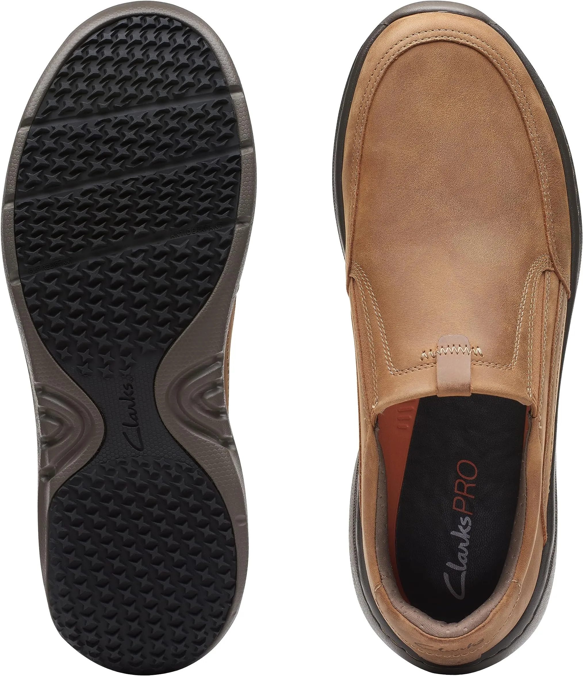 Clarkspro Step Clarks Loafers in Beeswax Leather