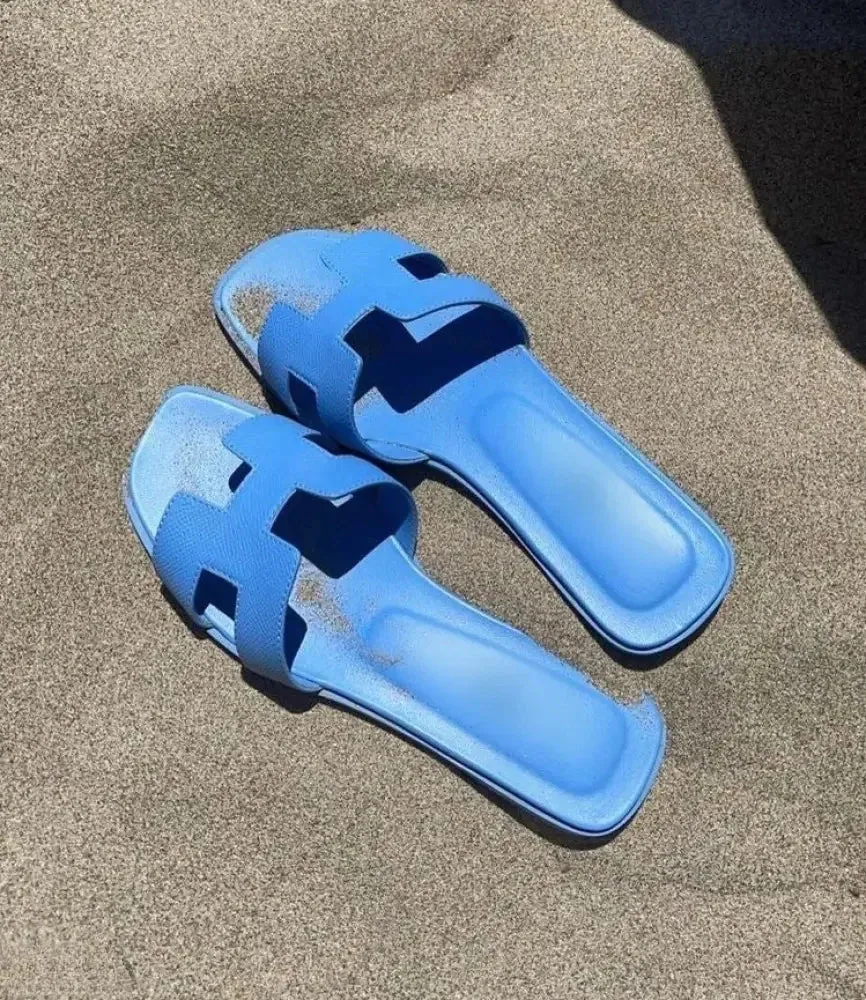 Classic H-Strap Leather Sandals
