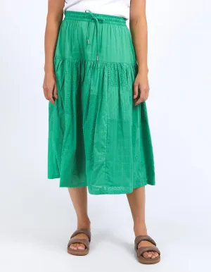 Clementine Midi Skirt - Greenbriar