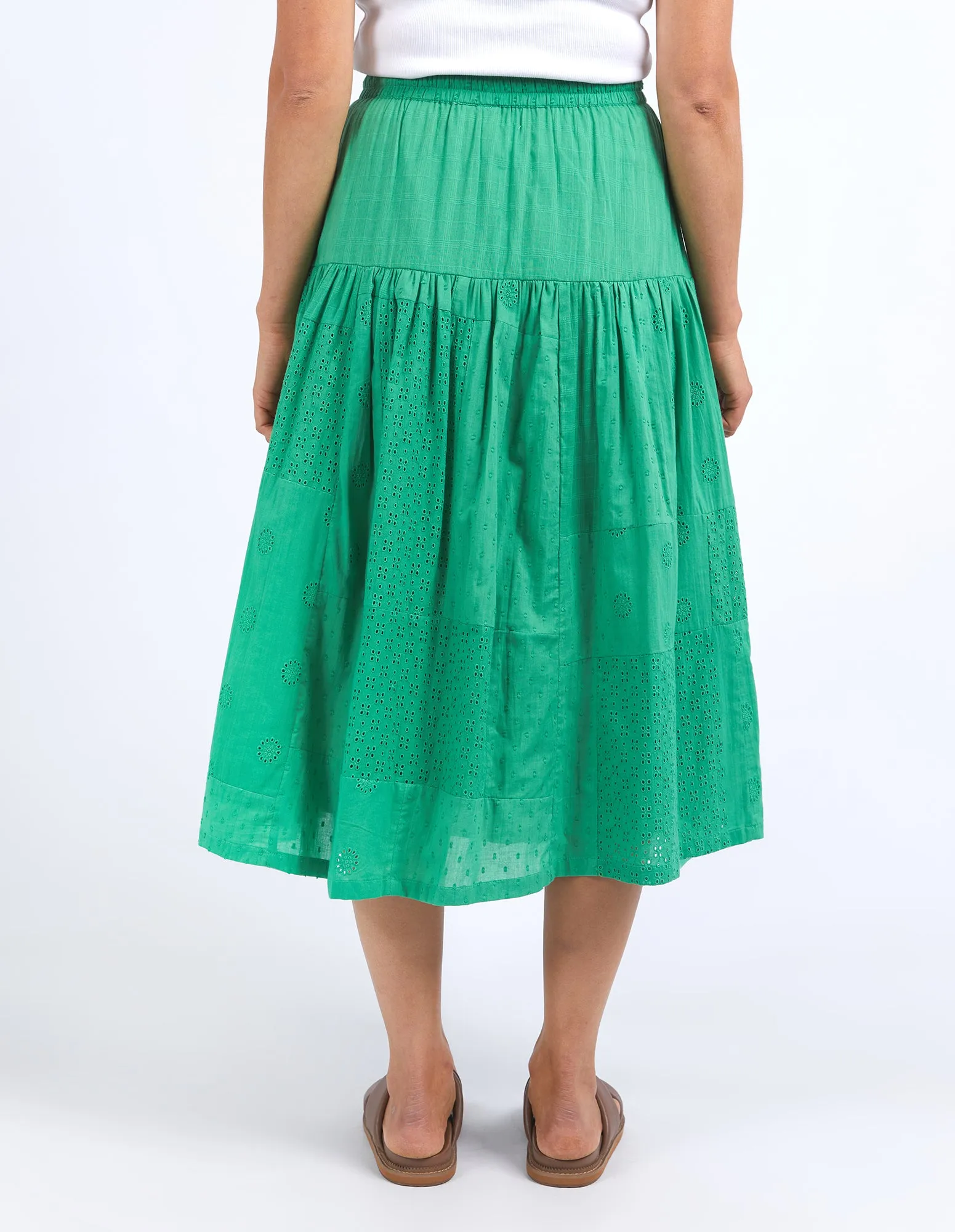 Clementine Midi Skirt - Greenbriar