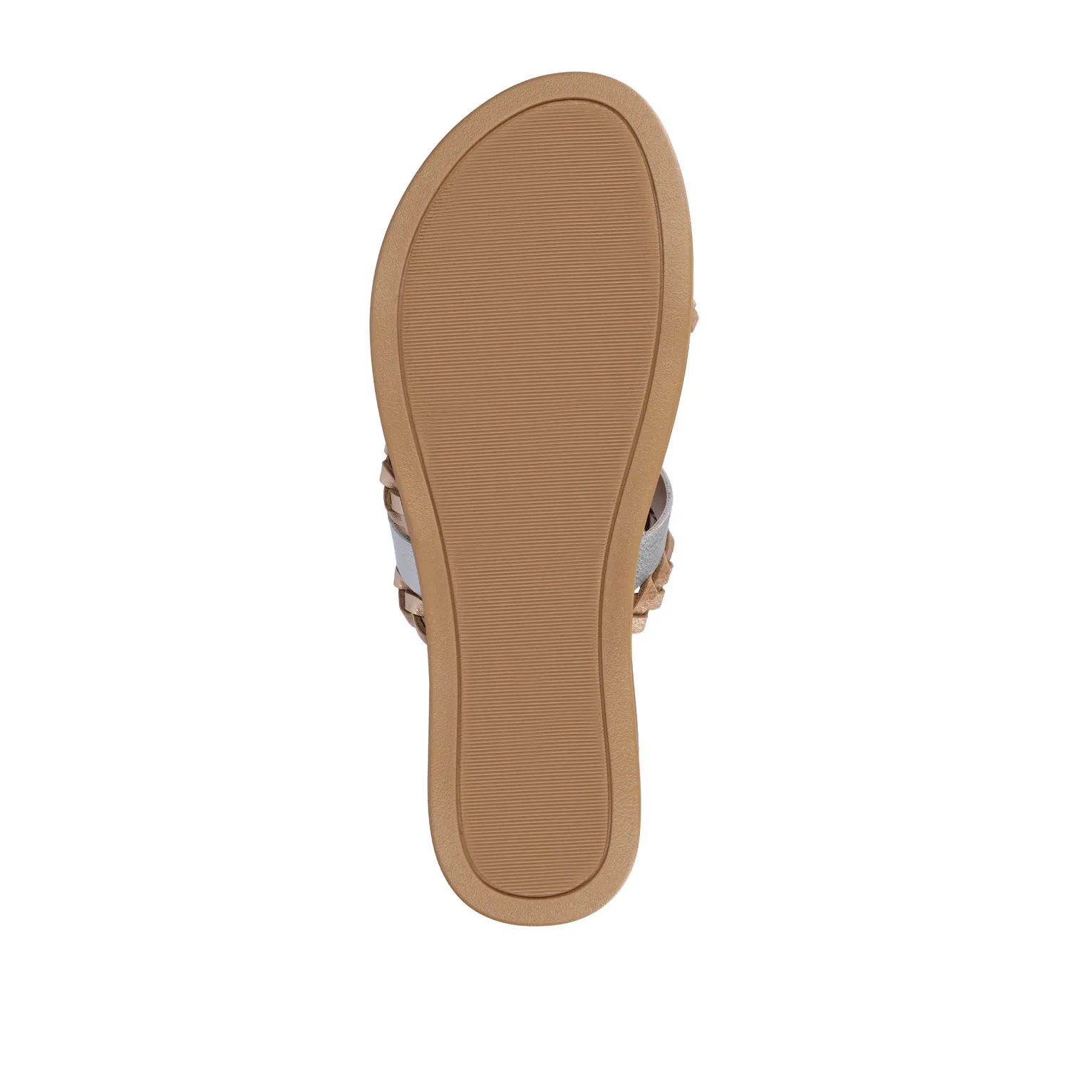 COLETTE SLIDE SANDALS IN FAUX LEATHER