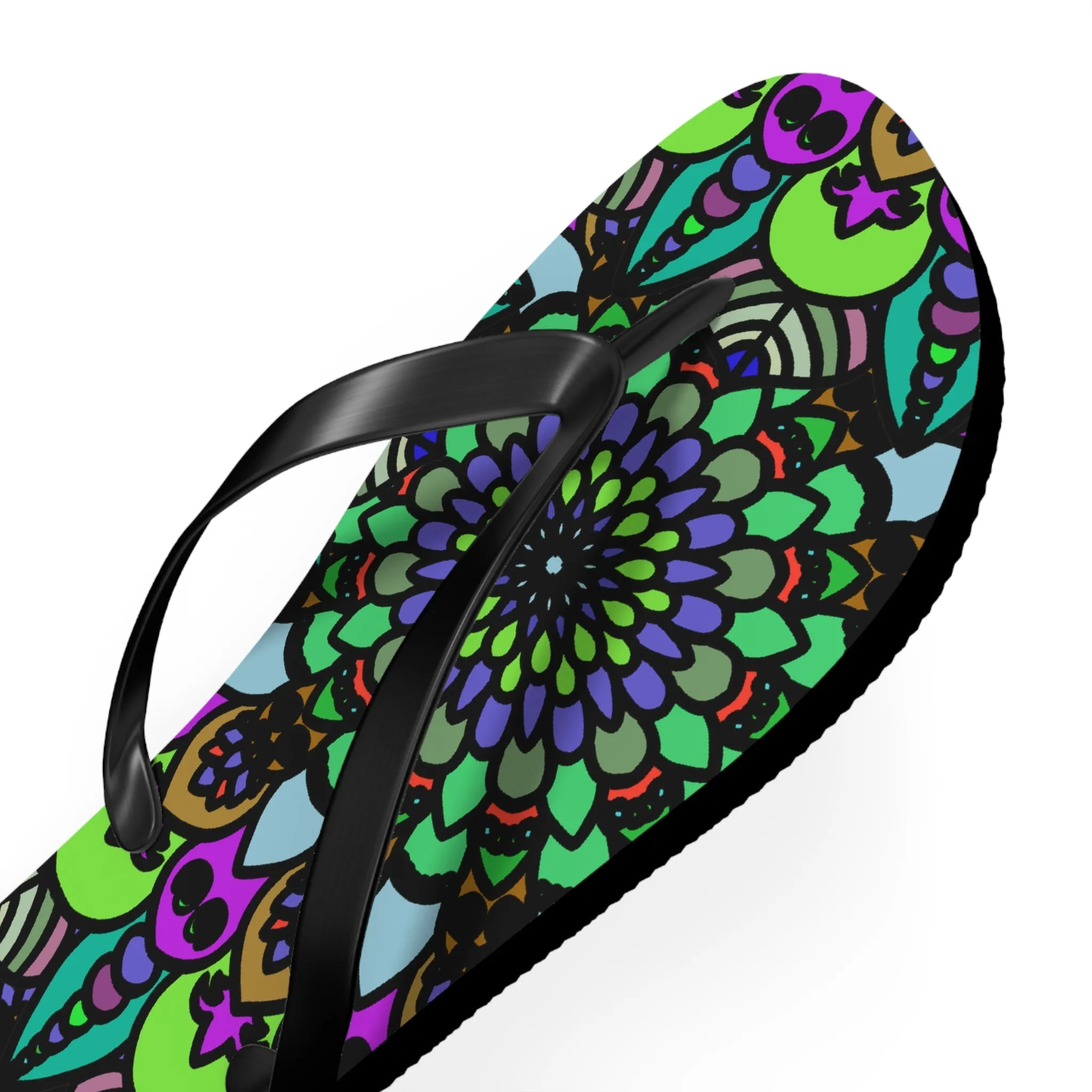 Colorful Mandala Bohemian Flip Flops