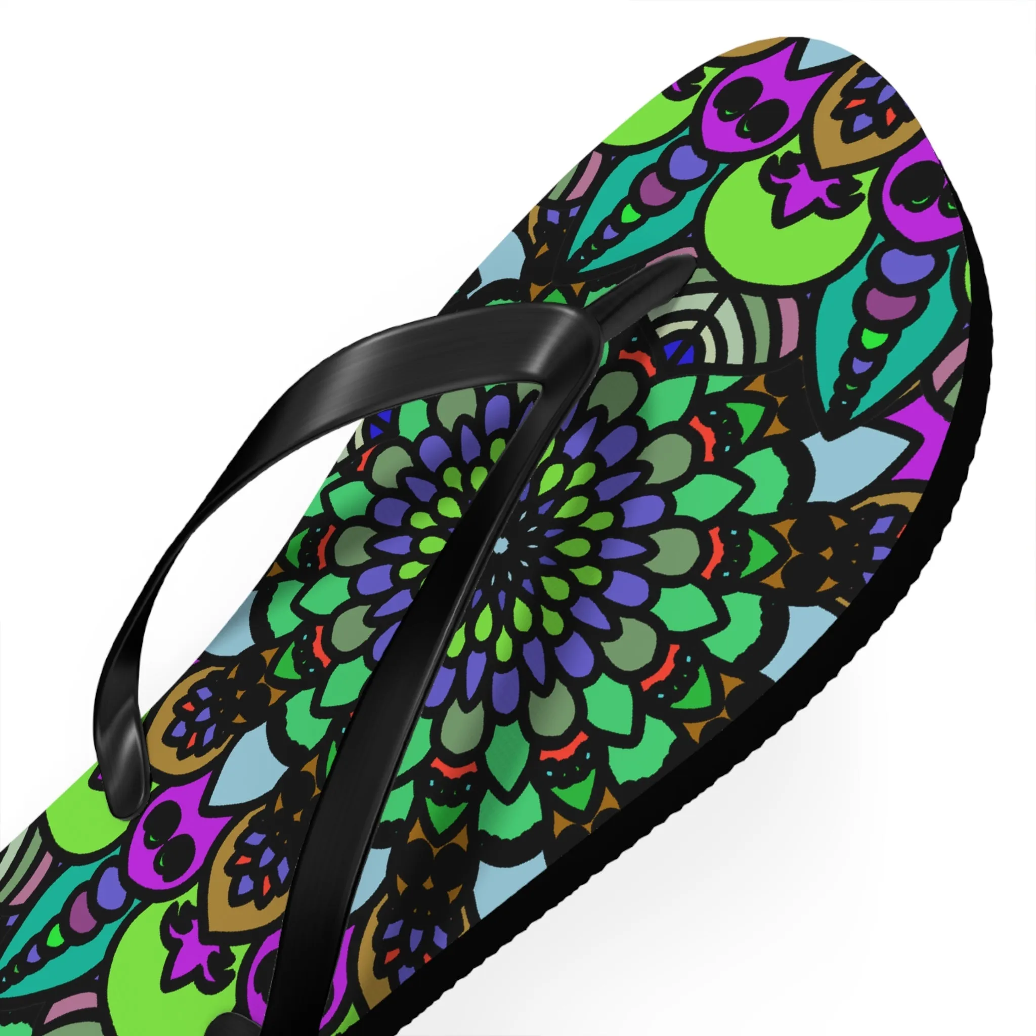 Colorful Mandala Bohemian Flip Flops