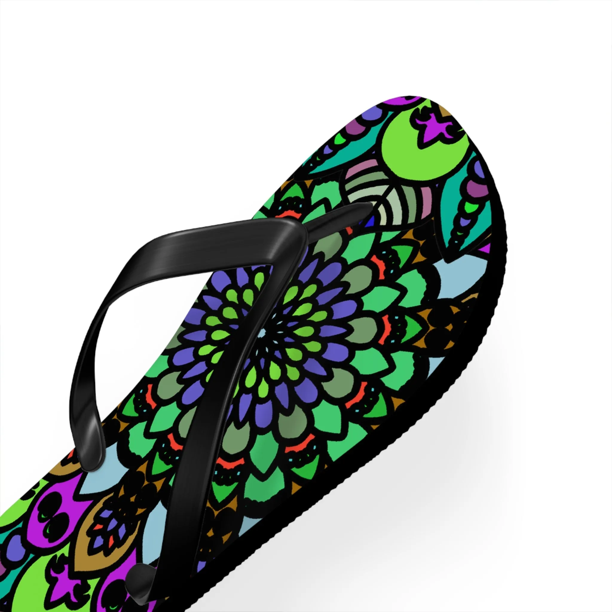 Colorful Mandala Bohemian Flip Flops