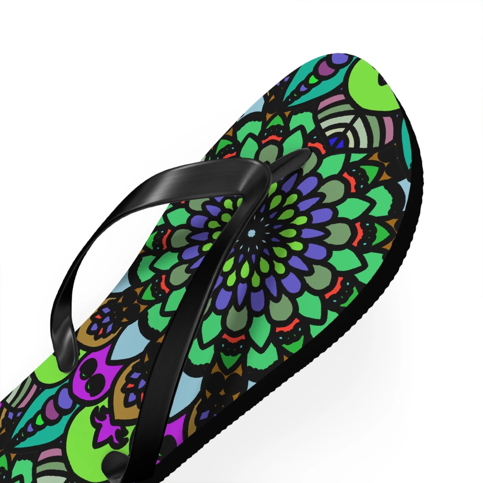 Colorful Mandala Bohemian Flip Flops
