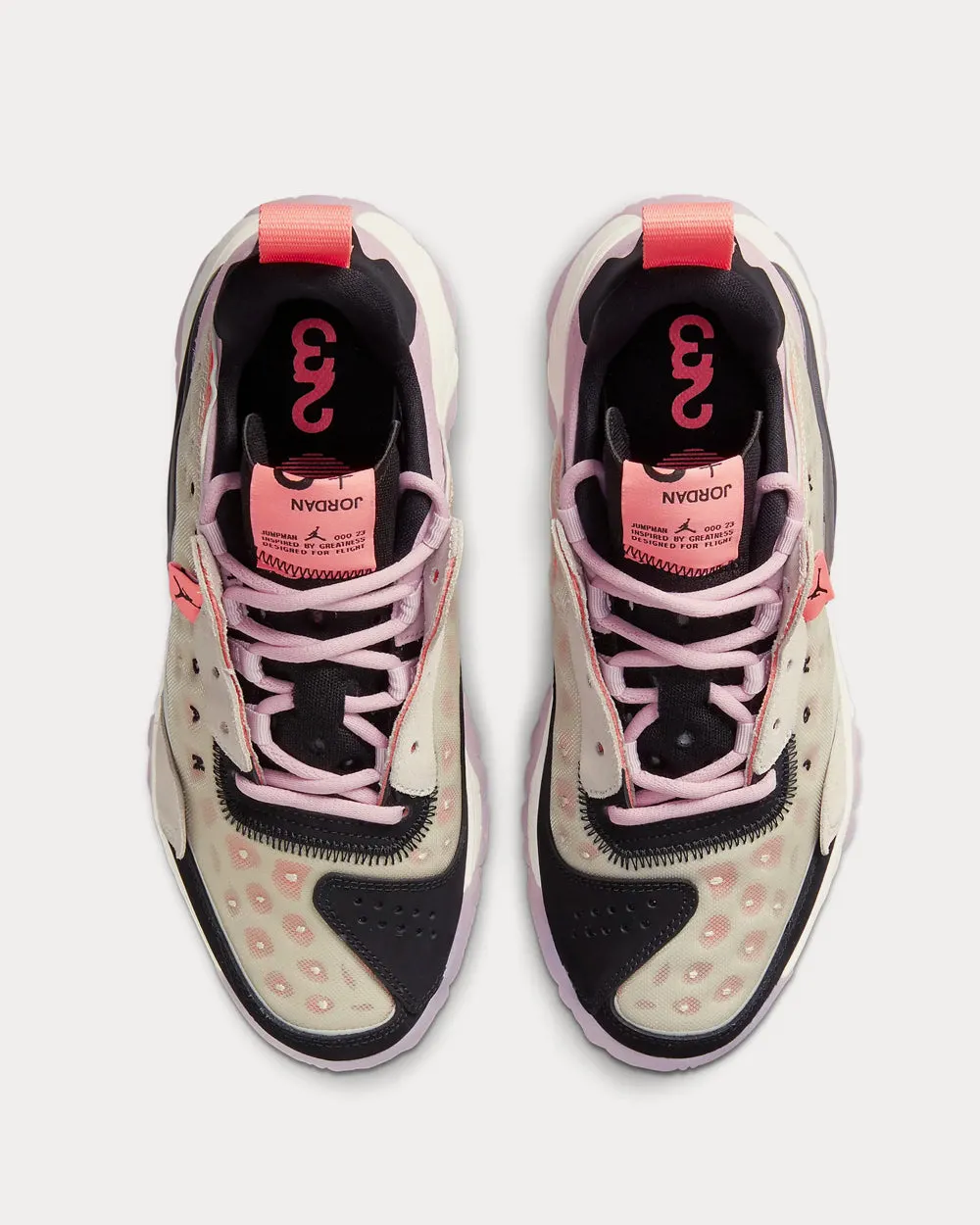 Delta 2 Light Bone / Light Arctic Pink / Sunset Pulse / Black Low Top Sneakers