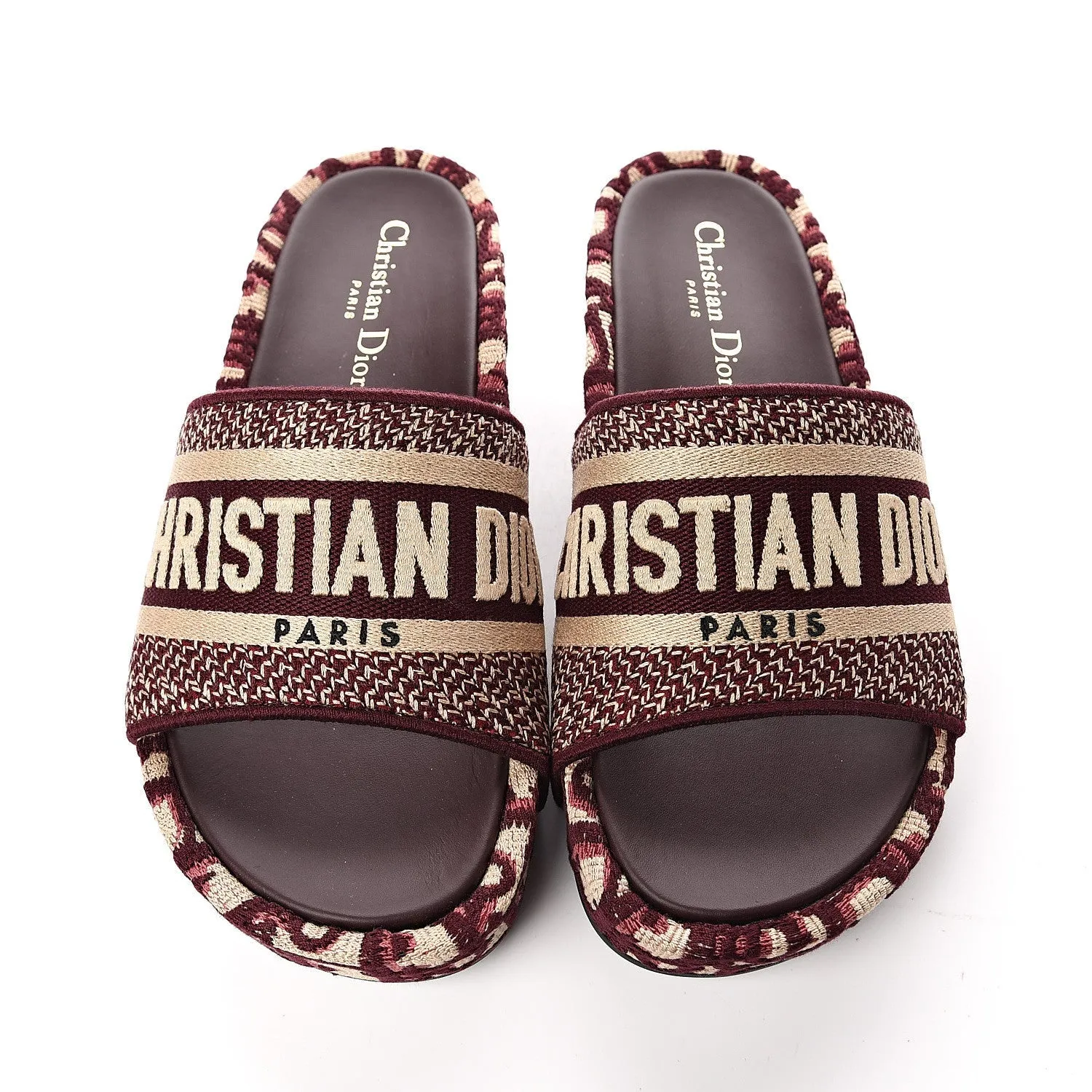 DIOR OBLIQUE D-WAY PLATFORM SANDALS