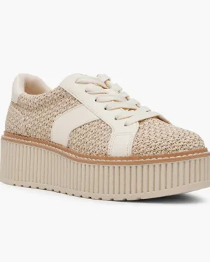DV by Dolce Vita Bubbles Raffia Sneaker - Natural - FINAL SALE