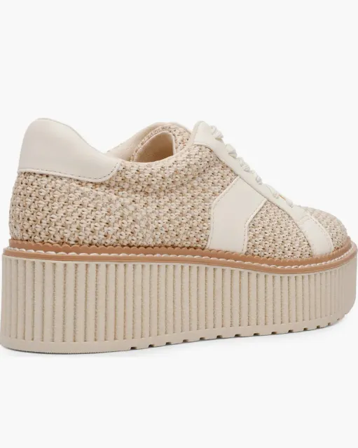 DV by Dolce Vita Bubbles Raffia Sneaker - Natural - FINAL SALE