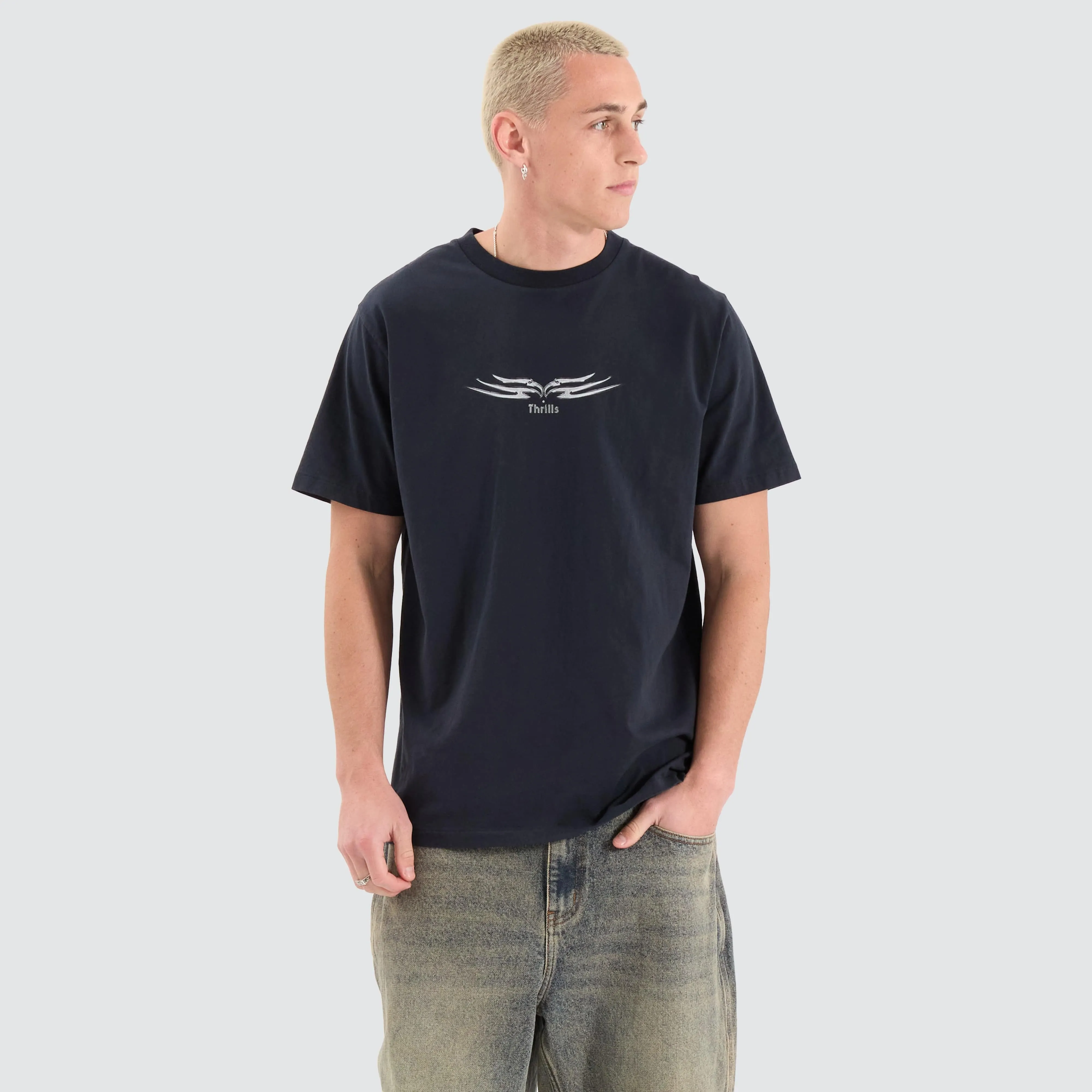 Easy Going Merch Fit Tee Twilight Black