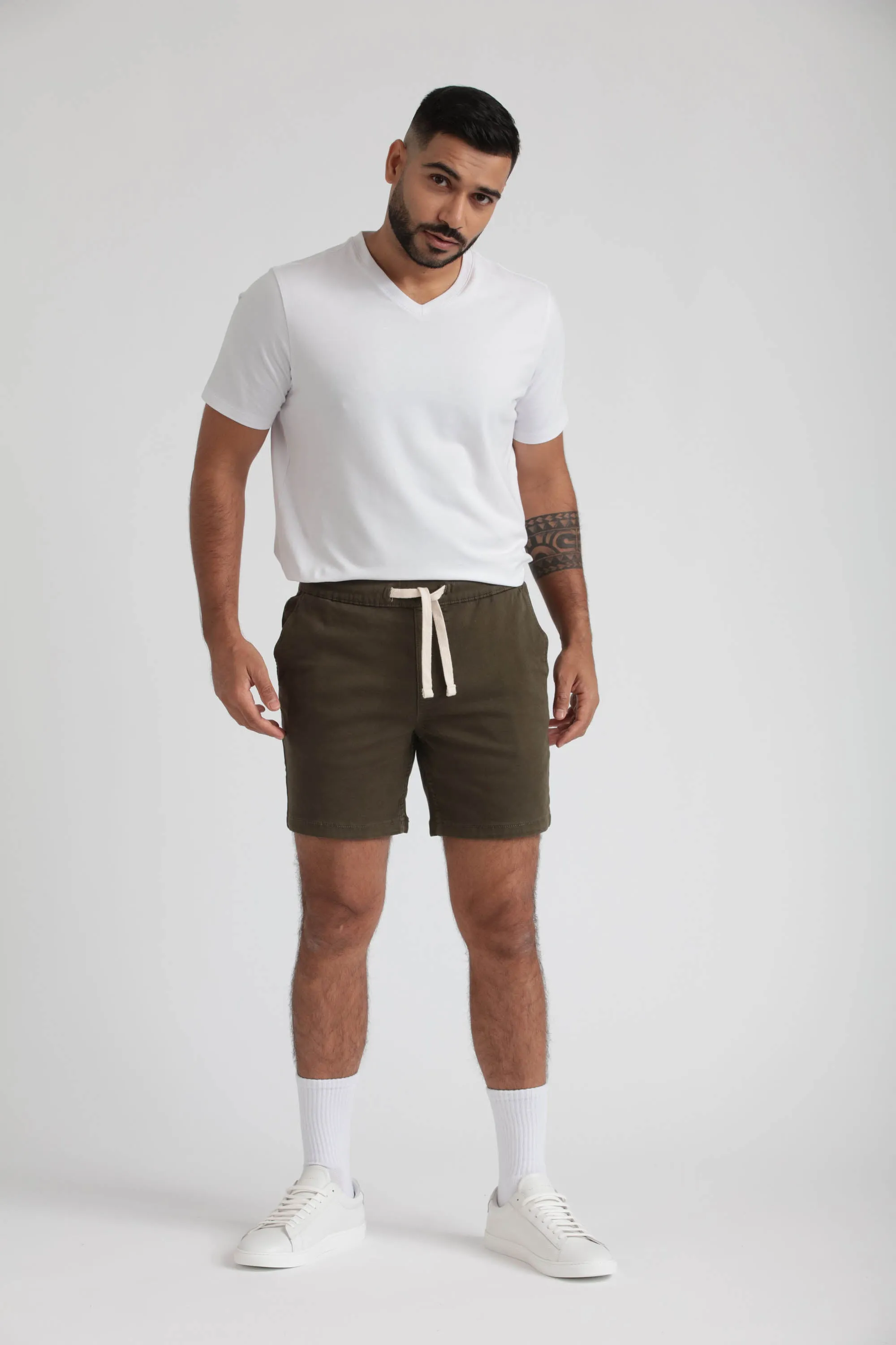 Everyday Comfort Shorts (Slim Fit) / Dark Khaki & Soldier Olive
