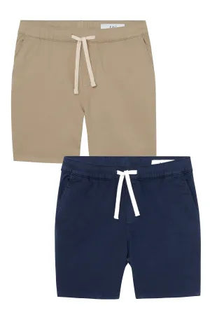 Everyday Comfort Shorts (Slim Fit) / Light Khaki & Navy