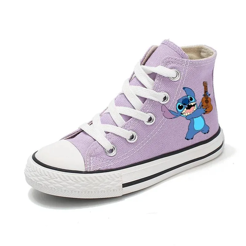 Girl Kids Boys Kids Canvas Sneakers – Unisex Fun Cartoon Print Sport Shoes