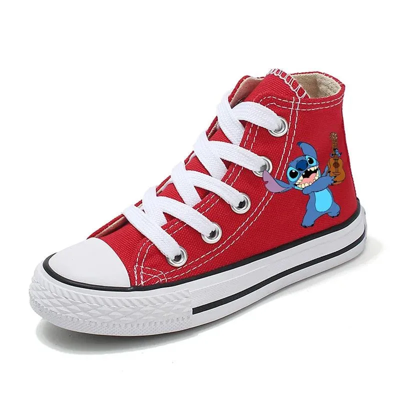 Girl Kids Boys Kids Canvas Sneakers – Unisex Fun Cartoon Print Sport Shoes
