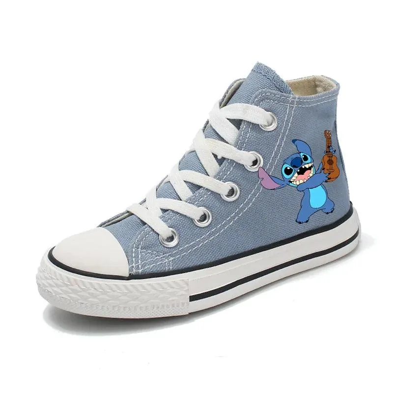Girl Kids Boys Kids Canvas Sneakers – Unisex Fun Cartoon Print Sport Shoes