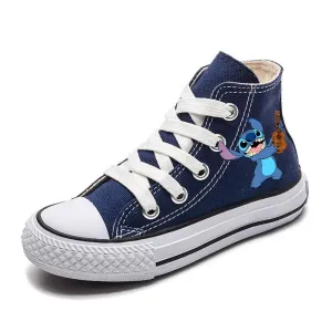 Girl Kids Boys Kids Canvas Sneakers – Unisex Fun Cartoon Print Sport Shoes