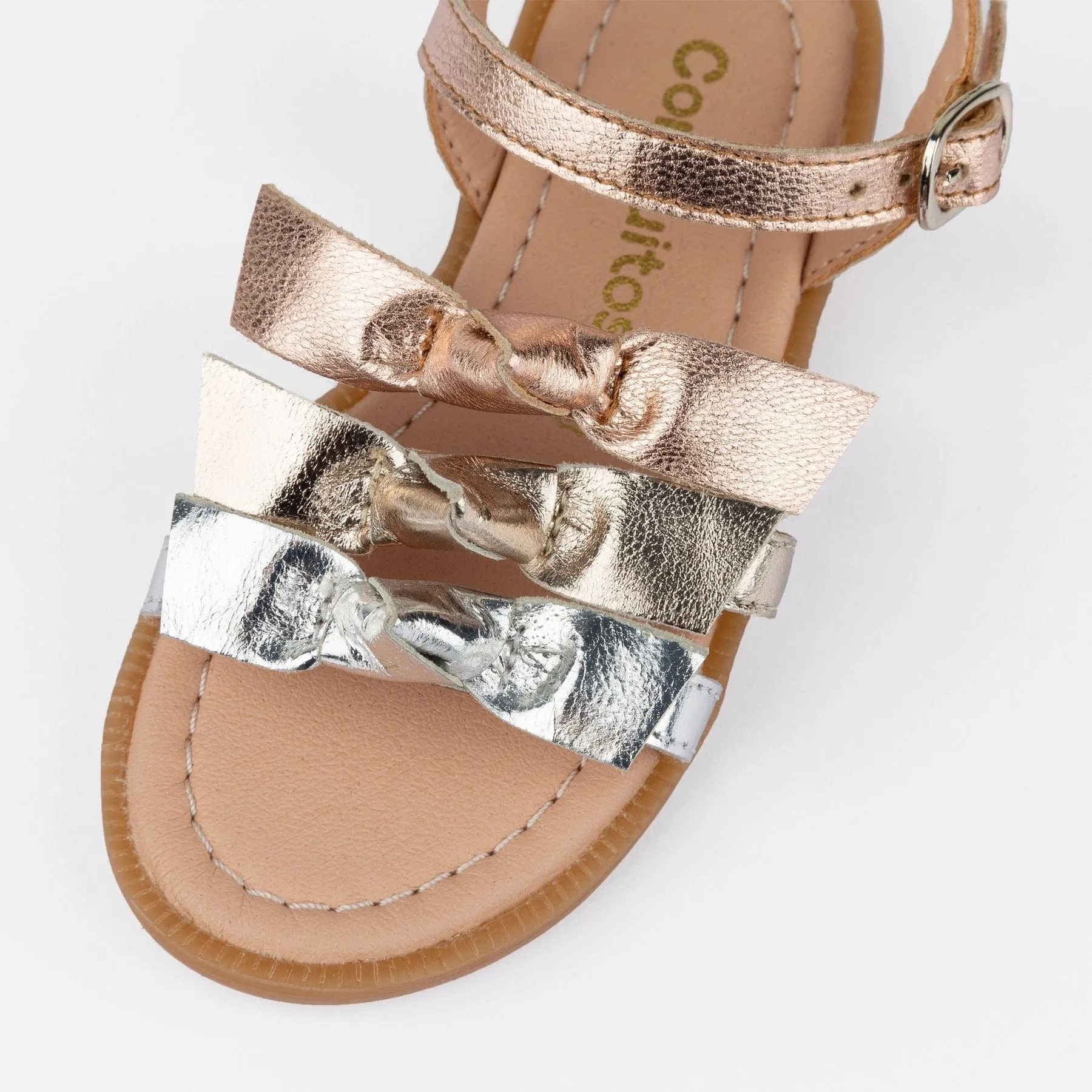 Girl's Dino Magnesium Leather Sandals