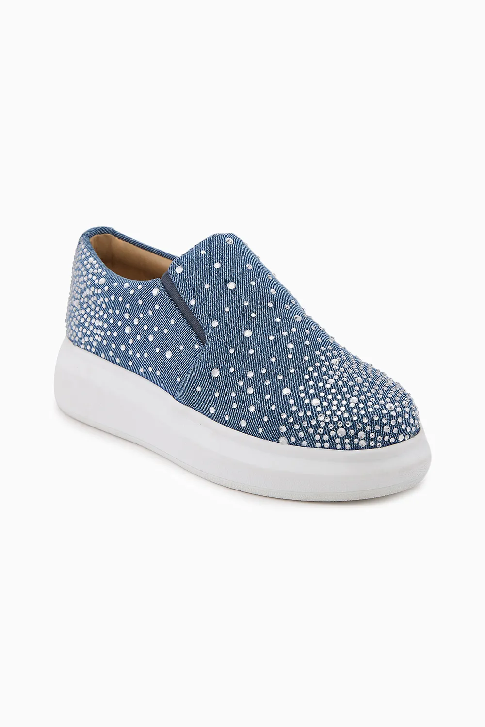 Glitter Rain Flat Sneakers