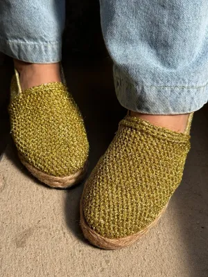 Gold Sparkle Espadrille