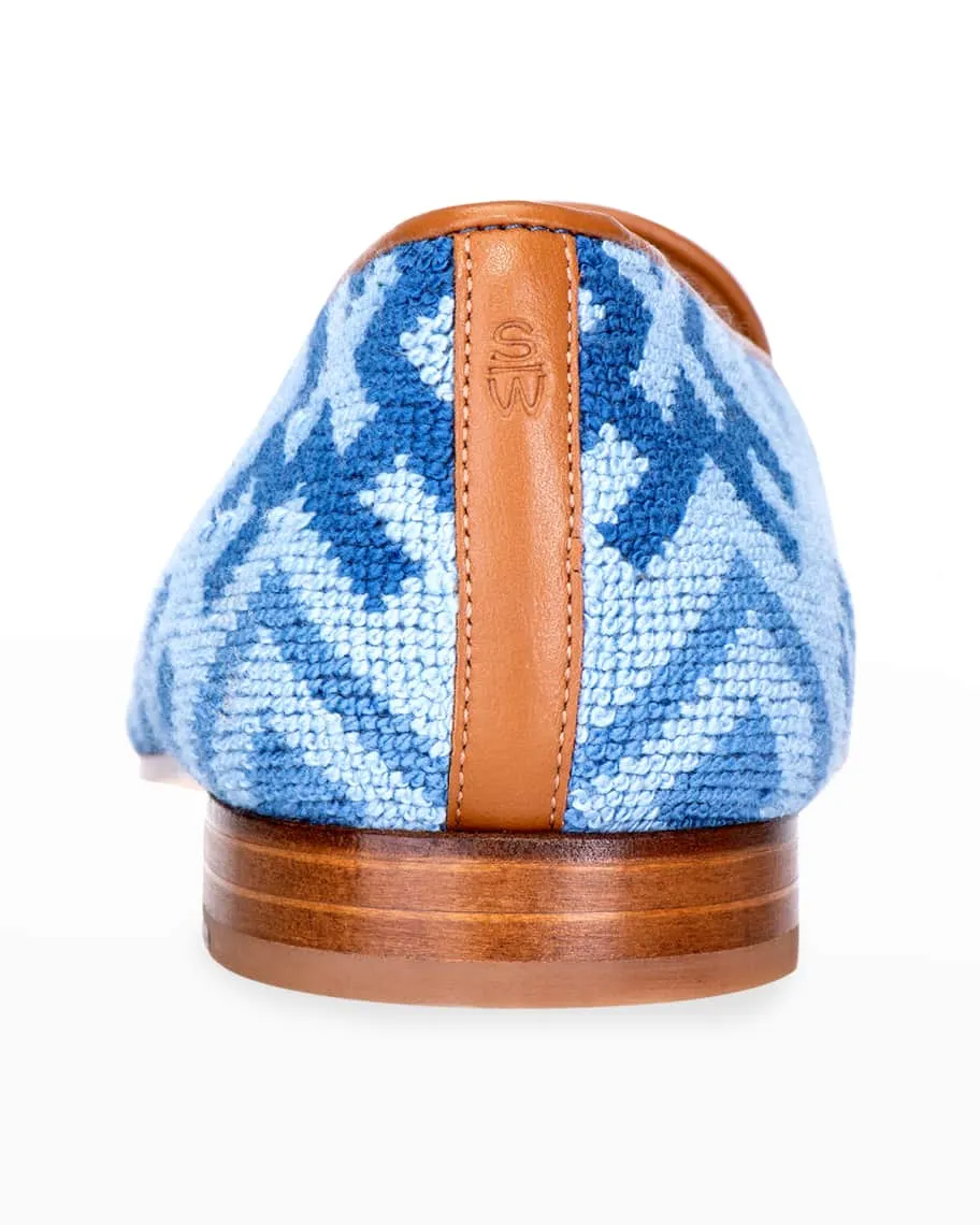 Harlow Needlepoint Stubbs and Wootton Moccasins