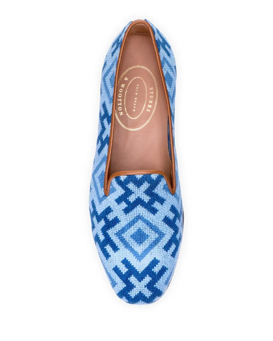 Harlow Needlepoint Stubbs and Wootton Moccasins