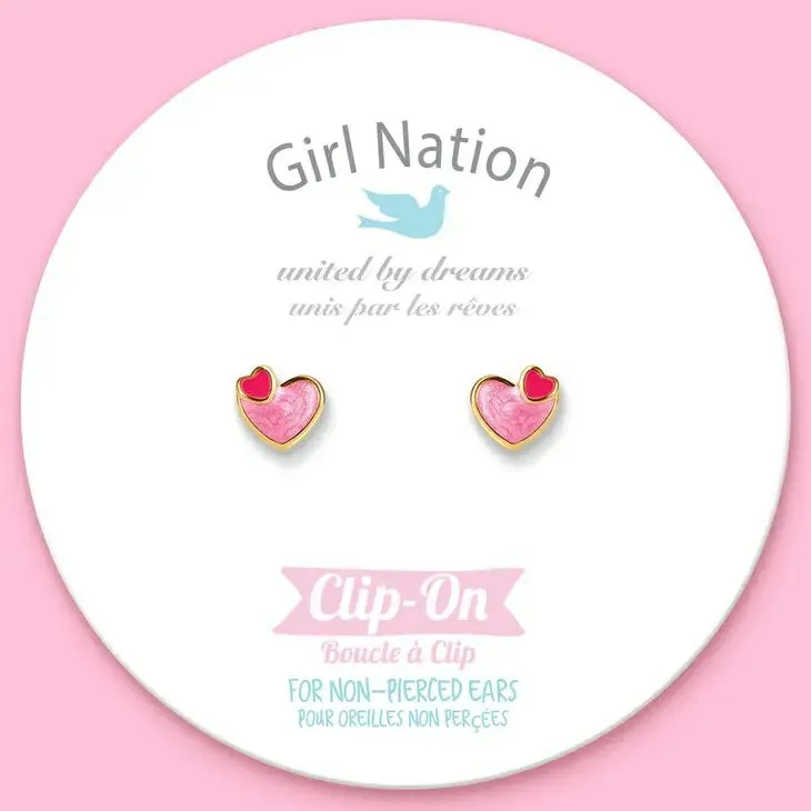 Heart 2 Heart CLIP ON Cutie Earrings