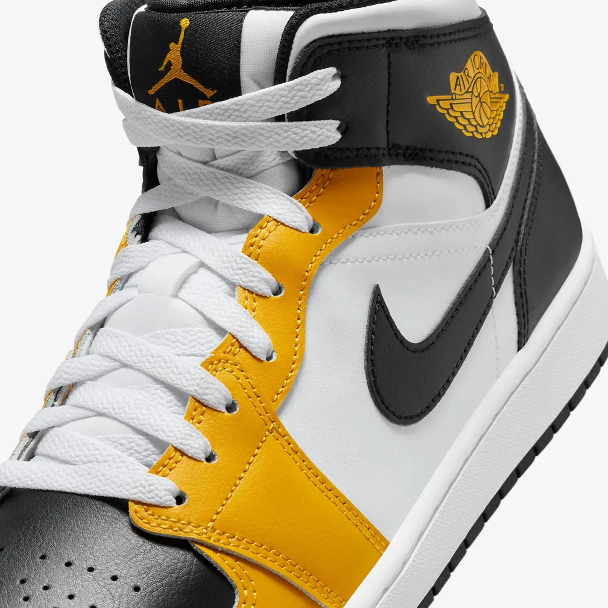 Jordan | AIR JORDAN 1 MID  { YELLOW OCHRE/BLACK-WHITE-YELLOW OCHRE